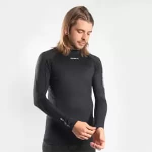 Image of Gul UV Protection Flatlock Long Sleeve Rash Vest - Black
