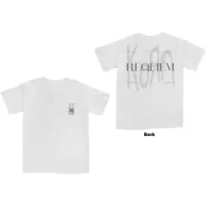Image of Korn - Requiem Unisex Large T-Shirt - White