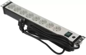 Image of brennenstuhl 3m 8 Socket Type F - German Schuko Extension Lead, 230 V