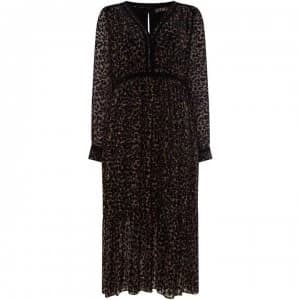 Image of Biba Leopard Devoree Midi Dress - Multi-Coloured