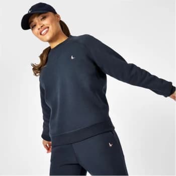 Image of Jack Wills Astbury Pheasant Logo Crew Neck Sweatshirt - Navy
