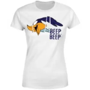 Image of Looney Tunes Road Runner Beep Beep Womens T-Shirt - White - L
