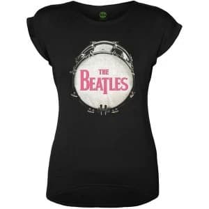 Image of The Beatles - Drum Womens Medium T-Shirt - Black