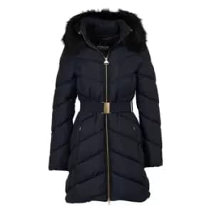 Image of Barbour International East Moor Quilted Jacket - Black
