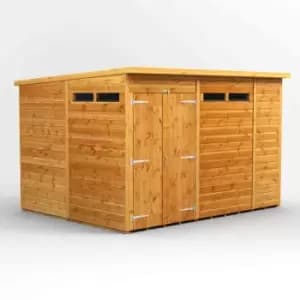 Image of Power 10' x 8' Pent Double Door Security Shed