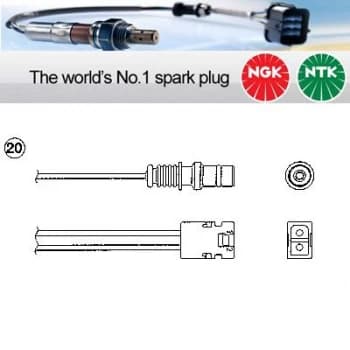 Image of 1x NGK NTK Oxygen O2 Lambda Sensor OZA446-E14 OZA446E14 (1837)