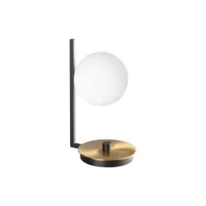 Image of Birds Globe Table Lamp Black