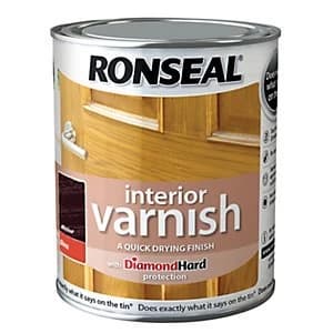 Image of Ronseal Interior Varnish - Gloss Walnut 750ml