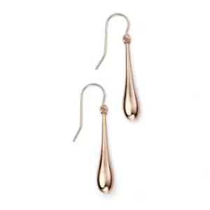 Image of Elements Rose Gold Long Drop Earrings GE941