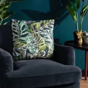 Image of Ebon Wilds Khari Cushion Midnight, Midnight / 50 x 50cm / Polyester Filled