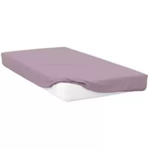 Image of Belledorm 400 Thread Count Egyptian Cotton Extra Deep Fitted Sheet (Kingsize) (Mulberry) - Mulberry