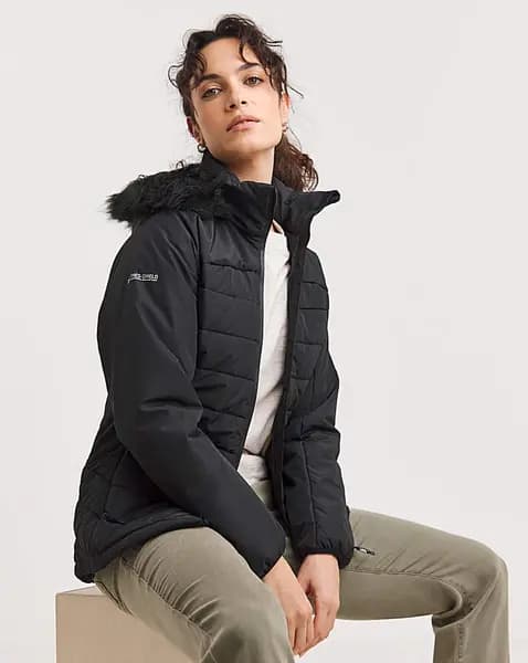 Image of Trespass Womens Translate Warm Padded Hooded Coat 16/XL - Bust 40' (101.5cm)