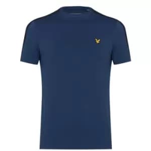 Image of Lyle and Scott Sport Sport Tape T-Shirt - Blue