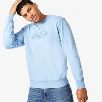 Image of Jack Wills Gotherington Crew Neck Sweatshirt - Blue GD
