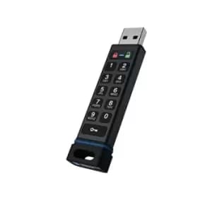 Image of SecureUSB KP Hardware Encrypted USB 3.0 32GB Flash Drive FIPS 140-2 Level 3 Validated SU-KP-BL-32