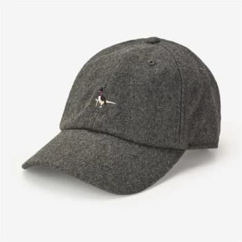 Image of Jack Wills Farnborough Check Wool Cap - Charcoal