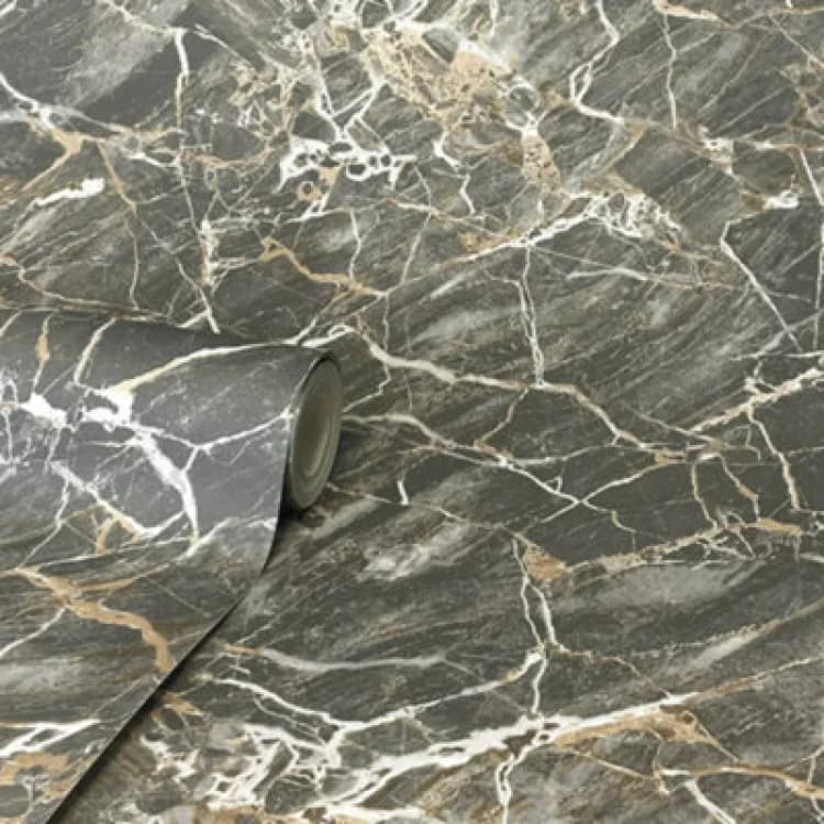Image of Fine Decor Onyx Carbon Wallpaper In Charcoal Charcoal VWIC3 Unisex