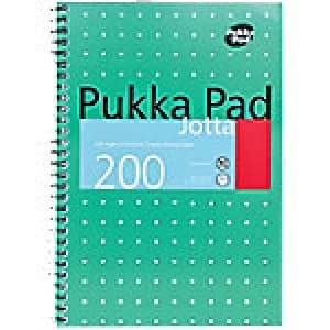 Image of Pukka Pad Jotta Pad 8520-MET Metallic B5 Ruled 8mm Lines Green 3 pieces of 100 sheets