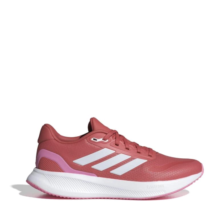 Image of adidas Runfalcon 5 Womens Running Shoes Scrlt/Wht/Bls female 5 (38)