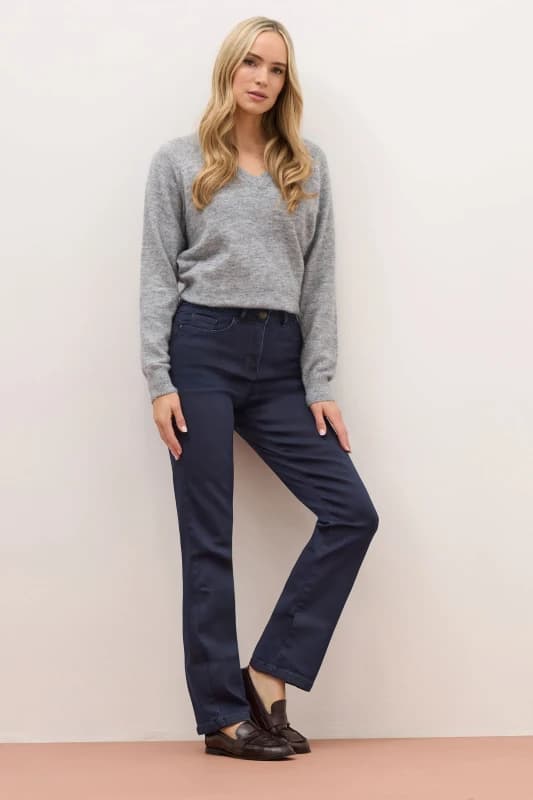 Image of Long Tall Sally Tall Premium Slim Leg Jeans Dark Blue female