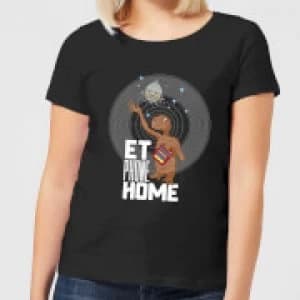 Image of ET E.T. Phone Home Womens T-Shirt - Black - XXL