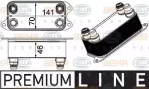 Image of x1 Behr Heat Exchanger 8MO376924-061 Genuine replacement part for Car Made in DE