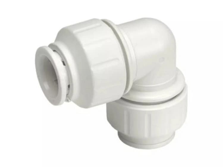 Image of John Guest Elbow 15mm (Pack Of 2) PEM01315W White