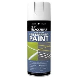 Image of Blackfriar White Matt Multi-surface Line-marking spray Paint 400ml