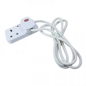 Image of CED CED 2-Way Extension Lead White CEDTS2213M