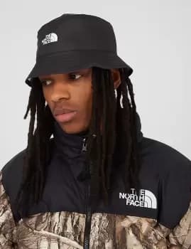 Image of North Face Sun Stash Hat - TNF Black/TNF White