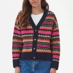Image of Barbour Redclaw Jacquard-Knit Cardigan - UK 10