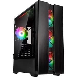 Image of Kolink Phalanx V2 Midi Tower ARGB Gaming Case - Black