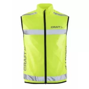 Image of Craft Unisex Adult Running Hi-Vis Vest (XXL) (Neon Yellow)