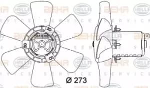 Image of Air Conditioning fan 8EW009144-401 by BEHR