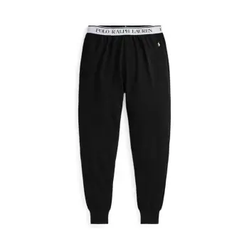 Image of Polo Ralph Lauren Logo Band Jogging Pants - Black
