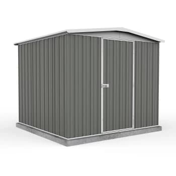 Image of Absco 7.5x7ft Regent Metal Apex Shed - Grey