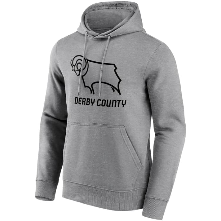 Image of Team Essential Logo Hoodie Mens - Grey Grey S