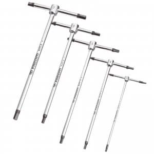 Image of Facom 5 Piece T Handle Hexagon Allen Key Set Metric
