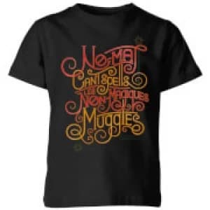 Image of Fantastic Beasts No-Maj Kids T-Shirt - Black - 9-10 Years