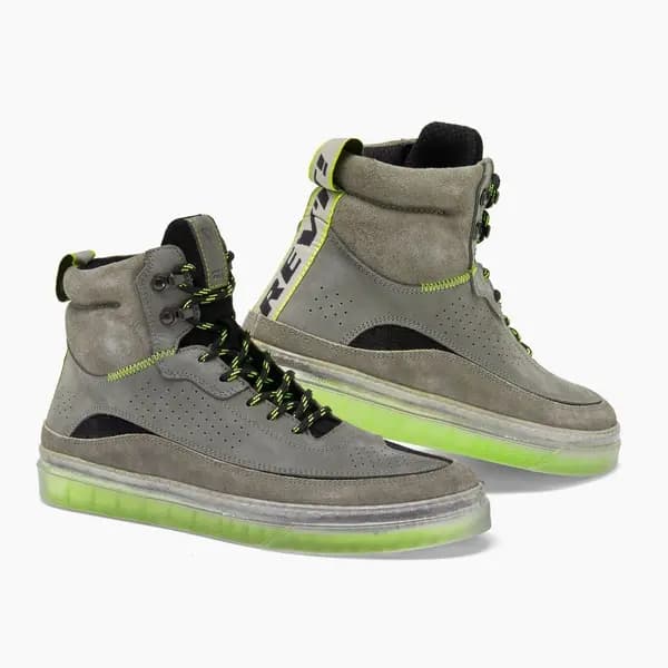 Image of REV'IT! Filter Gray Neon Yellow Motorcycle Shoes Size 45