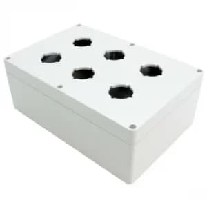 Image of Hammond 1554PB6A 30.5mm Pushbutton Enclosure 240x160x90mm Polycarb...