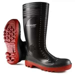 Image of Dunlop Acifort Ribbed Full Safety Wellington Black 08 A25293108