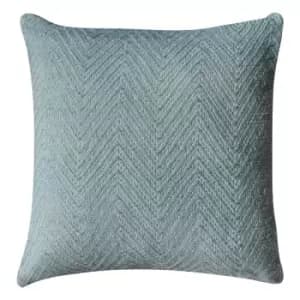 Image of Gallery Direct Chevron Duck Egg Cushion