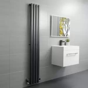Image of Anthracite Vertical Single Panel Radiator 1600 x 240mm - Margo