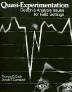 Image of quasi experimentation design and analysis issues for field settings