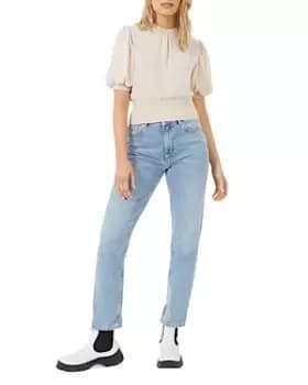 Image of French Connection Jenna Mixed Knit Top