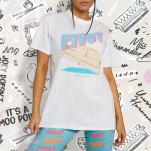 Image of I Saw It First Friends Pivot Pyjama Set - Blue
