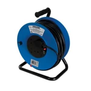 Image of PowerMaster Cable Reel 230V Freestanding 13A 50m 4 Socket 934311