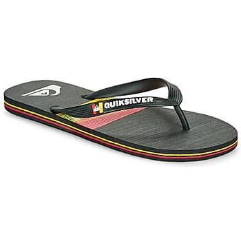 Image of Quiksilver MOLOKAI SEASONS mens Flip flops / Sandals (Shoes) in Black,10,11,12,13