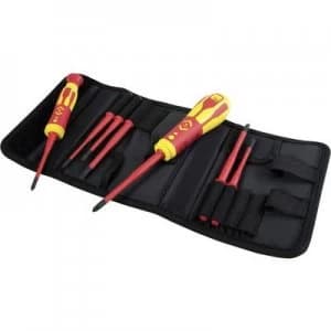 Image of C.K. VDE Interchangeable bits set 10 Piece Slot, Pozidriv, Plus/Minus